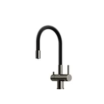 Плитка Sancos Lucia Смеситель для кухни LUCIA с гибким изливом цвет вороненая сталь/черный поверхность брашированная