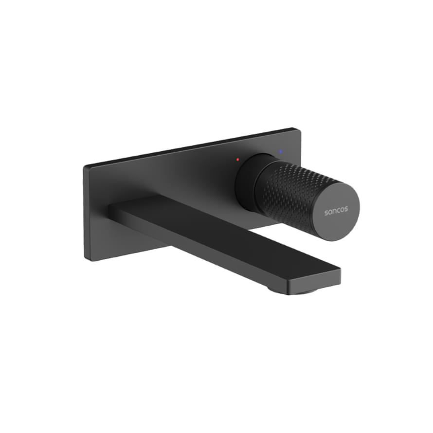 Плитка Sancos Nexus Смеситель для раковины NEXUS с внутренней частью черный  поверхность матовая