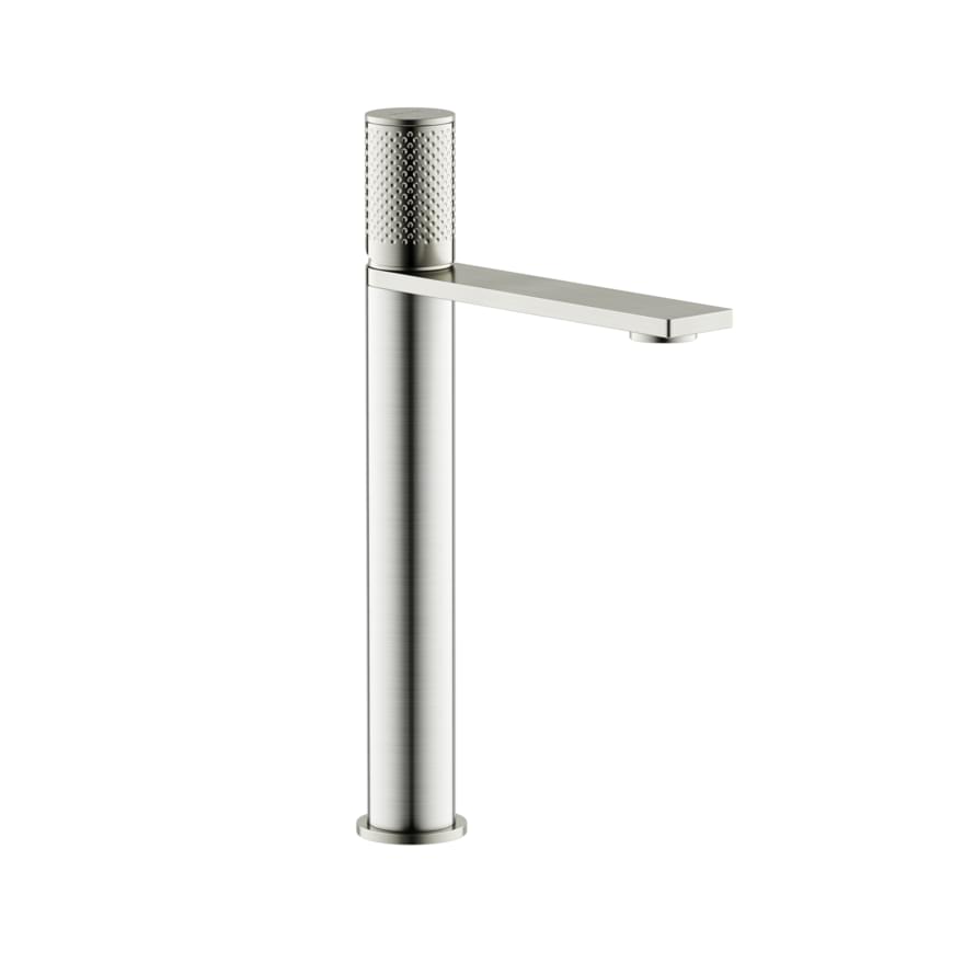 Плитка Sancos Nexus Смеситель для раковины высокий NEXUS никель  поверхность брашированная