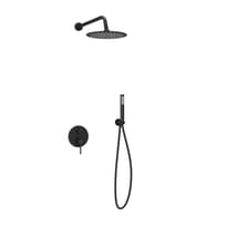 Плитка Sancos Select Душевой комплект SELECT встраиваемый для душа черный матовый поверхность матовая