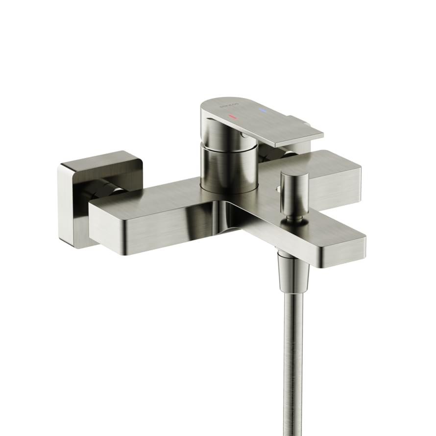 Плитка Sancos Studio Смеситель для ванны STUDIO никель  поверхность брашированная