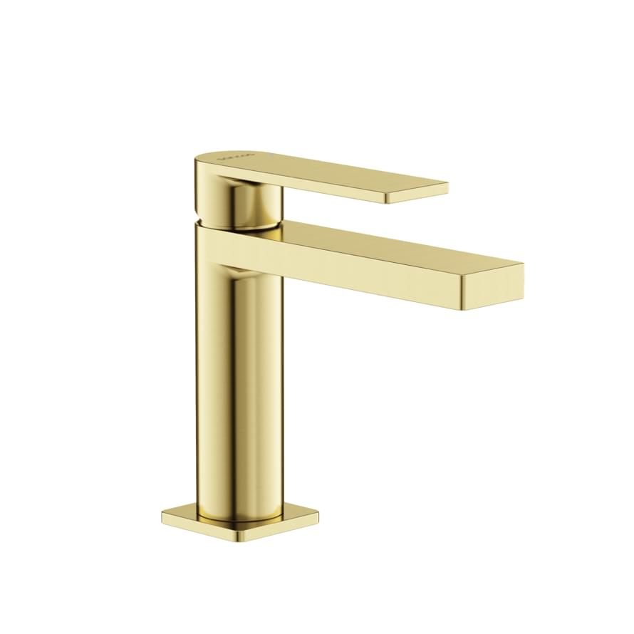 Плитка Sancos Studio Смеситель для раковины STUDIO брашированное золото  поверхность брашированная