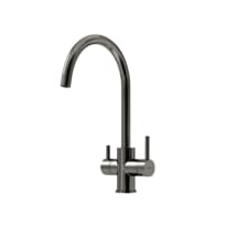 Плитка Sancos Taper Смеситель для кухни TAPER с краном для фильтра вороненая сталь поверхность брашированная
