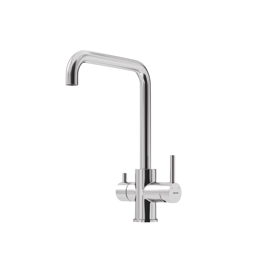 Плитка Sancos Vela Смеситель для кухни VELA с краном для фильтра брашированный никель  поверхность брашированная