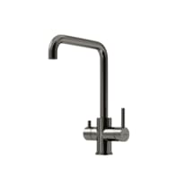 Плитка Sancos Vela Смеситель для кухни VELA с краном для фильтра вороненая сталь поверхность брашированная