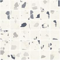 Плитка Sant Agostino Deconcrete Mosaico Medium White 30x30 см, поверхность матовая