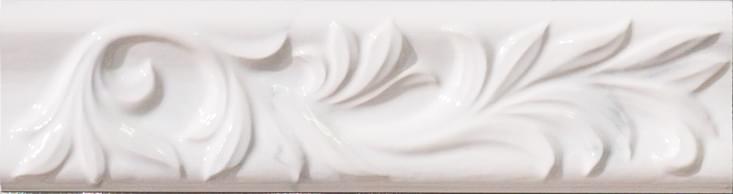 Sant Agostino Inspire Listello Bianco Calacatta 6.5x25