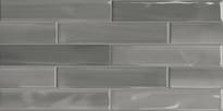 Плитка Sant Agostino Shadebox Brick Grey 7.3x30 см, поверхность глянец