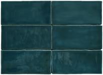 Плитка Sartoria Memorie Blu Di Prussia 6.5x13 см, поверхность глянец