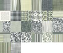 Плитка Savoia Colors Textile Green 21.6x21.6 см, поверхность матовая, рельефная