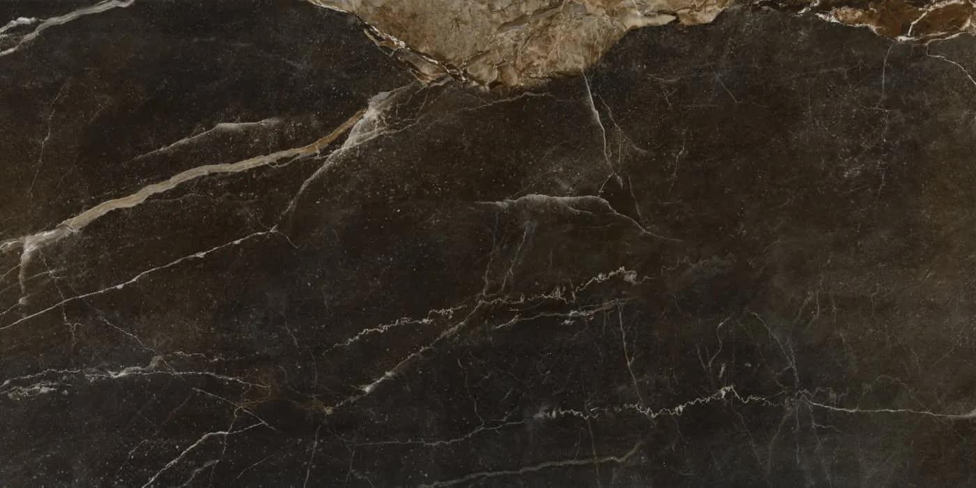 Плитка Seranit Imperial Black Relief 60x120 см, поверхность матовая, рельефная