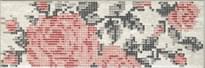 Плитка Serenissima Cir Docklands Inserto Flowers White 8.6x26.2 см, поверхность матовая