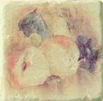 Плитка Serenissima Cir Marble Age Inserto Botticino S3 Beige Peach Apple Grape 10x10 см, поверхность матовая, рельефная