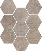 Плитка Serenissima Cir Riabita Esagona Fabric Natural 24x27.7 см, поверхность матовая