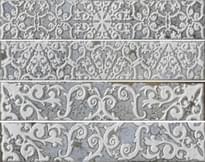 Плитка Settecento Brickart Decoro Heritage Grey Set 4 Pz 18x23 см, поверхность глянец, рельефная