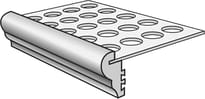 Плитка Settecento Ciment Torello Per Gradino Con Rete Grigio 5.5x32 см, поверхность матовая