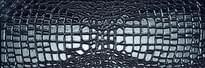 Плитка Settecento Crocotiles Dark Crococlassic 24x72 см, поверхность глянец, рельефная