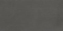 Плитка Settecento Evoque Bacchette Coal 1x60 Foglio 29.9x60 см, поверхность матовая, рельефная