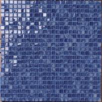 Плитка Settecento Musiva Blu Cobalto 1x1 Su Rete 28.6x28.6 см, поверхность глянец