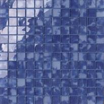 Плитка Settecento Musiva Blu Cobalto 2.2x2.2 Su Rete 28.6x28.6 см, поверхность глянец