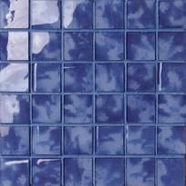 Плитка Settecento Musiva Blu Cobalto 4.5x4.5 Su Rete 28.6x28.6 см, поверхность глянец
