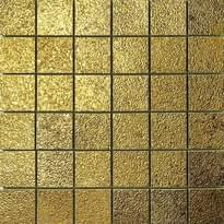 Плитка Settecento Musiva Oro 4.5x4.5 Su Rete 28.6x28.6 см, поверхность глянец