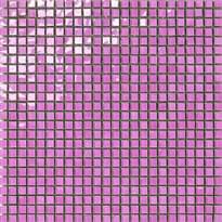 Плитка Settecento Musiva Rosa Fucsia 1x1 Su Rete 28.6x28.6 см, поверхность глянец
