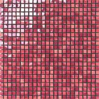Плитка Settecento Musiva Rosso Corallo 1x1 Su Rete 28.6x28.6 см, поверхность глянец