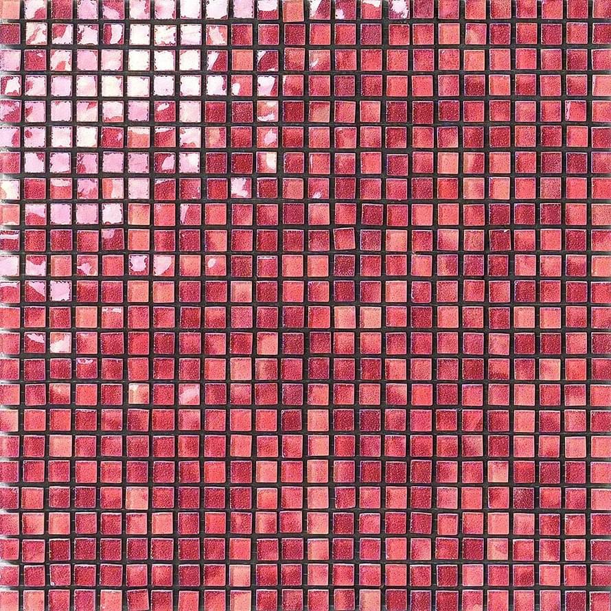 Settecento Musiva Rosso Corallo 1x1 Su Rete 28.6x28.6