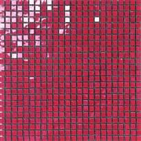 Плитка Settecento Musiva Rosso Geranio 1x1 Su Rete 28.6x28.6 см, поверхность глянец