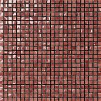 Плитка Settecento Musiva Rosso Rubino 1x1 Su Rete 28.6x28.6 см, поверхность глянец