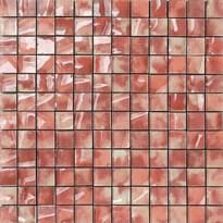 Плитка Settecento Musiva Rosso Rubino 2.2x2.2 Su Rete 28.6x28.6 см, поверхность глянец