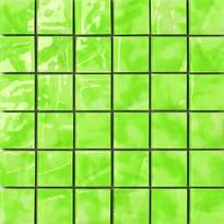 Плитка Settecento Musiva Verde Kiwi 4.5x4.5 Su Rete 28.6x28.6 см, поверхность глянец