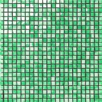 Плитка Settecento Musiva Verde Menta 1x1 Su Rete 28.6x28.6 см, поверхность глянец