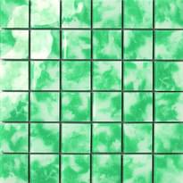 Плитка Settecento Musiva Verde Menta 4.5x4.5 Su Rete 28.6x28.6 см, поверхность глянец