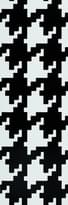 Плитка Settecento Neo Pop Le Grand Pied De Poule Black On White 24x72 см, поверхность матовая