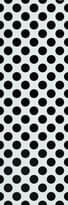 Плитка Settecento Neo Pop Les Pois Black On White 24x72 см, поверхность матовая