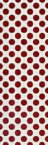 Плитка Settecento Neo Pop Les Pois Red On White 24x72 см, поверхность матовая
