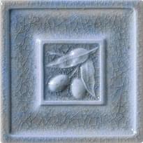 Плитка Settecento The Traditional Style Olive Light Blue Decoro 15x15 см, поверхность глянец, рельефная