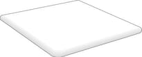 Плитка Sierragres Blanco Liso Esquina Peldano 32.5x32.5 см, поверхность матовая
