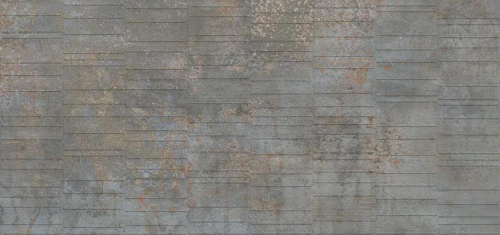 Плитка Simpolo Iron Stx Grv Navy 59.8x119.8 см, поверхность матовая