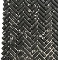Плитка Smalto Mosaic Dark Black Nat Rectangular 29.6x30 см, поверхность матовая