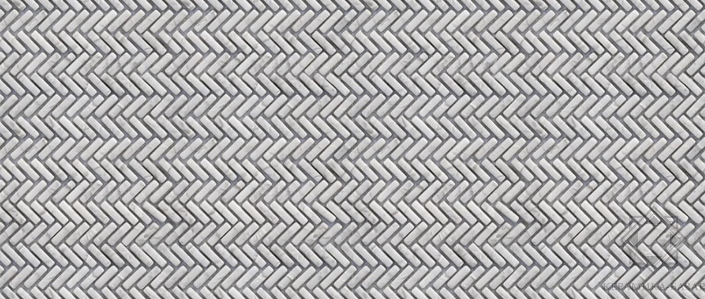 Smalto Mosaic Warm Grey Dark Grey Nat Rectangular 29.6x30