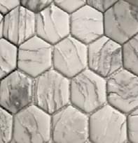 Плитка Smalto Mosaic Warm Grey Light Grey Nat Hexagon 29.5x30 см, поверхность матовая