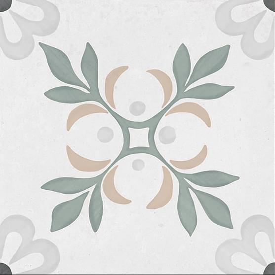 Плитка Smile Tile Siena Celeste 19.8x19.8 см, поверхность матовая