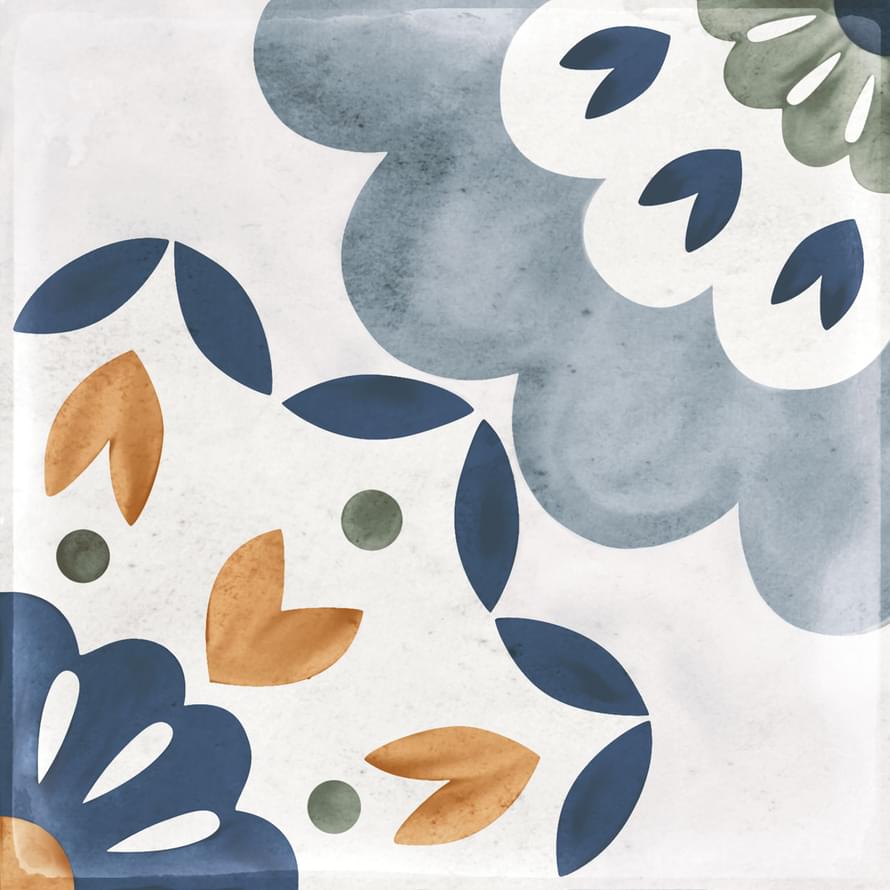 Плитка Smile Tile Siena Palma 19.8x19.8 см, поверхность матовая