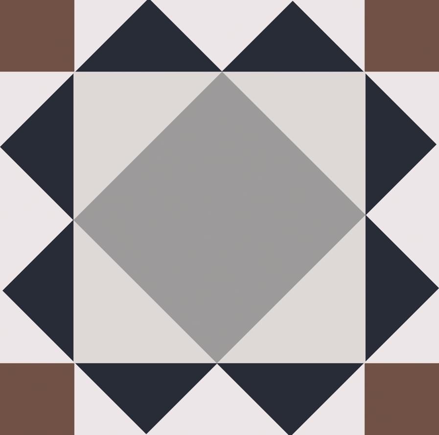 Плитка Smile Tile Эклектика Бристоль 20x20 см, поверхность матовая