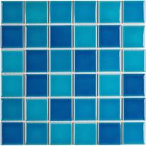 Плитка Starmosaic Homework 48x48 Crackle Blue Mixed Glossy 30.6x30.6 см, поверхность глянец