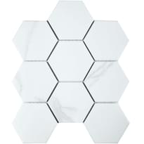 Плитка Starmosaic Homework Hexagon Big Carrara Matt 29.1x29.5 см, поверхность матовая