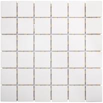 Плитка Starmosaic Homework Mosaic 48x48 White 30.6x30.6 см, поверхность матовая, рельефная